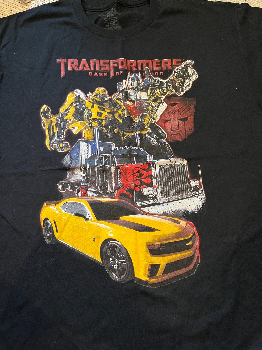 T-Shirt Transformers boys new size 14/16 cotton  short sleeves